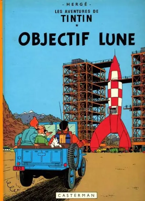 Couverture de l'album Tintin Tome 16 Objectif Lune
