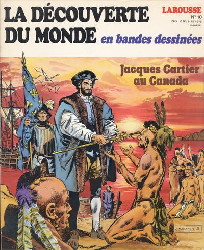 Couverture de l'album La Découverte du monde en bandes dessinées Tome 10 Jacques Cartier au Canada