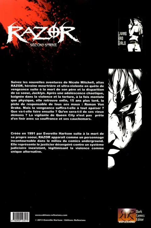 Verso de l'album Razor Tome 2 second strike