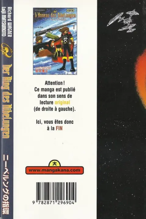 Verso de l'album L'Anneau des Nibelungen 1 L'or du Rhin