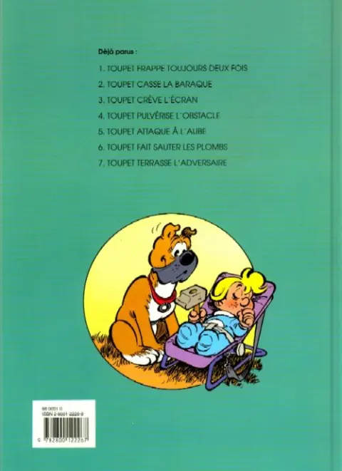 Verso de l'album Toupet Tome 7 Toupet terrasse l'adversaire