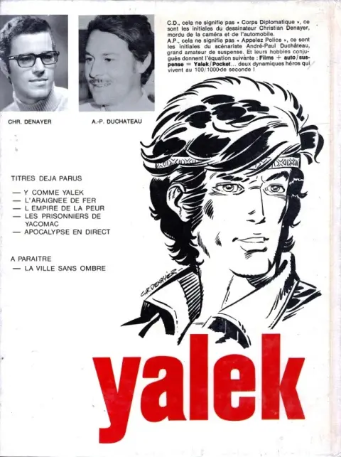 Verso de l'album Yalek Tome 5 Apocalypse en direct