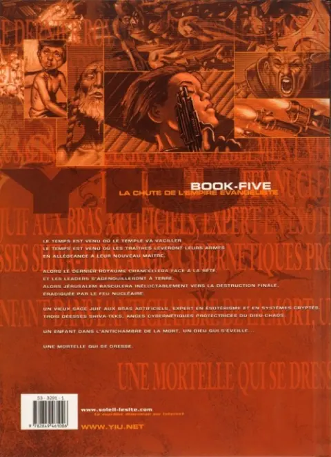 Verso de l'album Yiu Tome 5 La chute de l'empire évangéliste