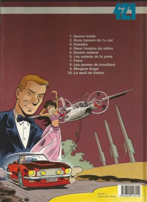 Verso de l'album 421 Tome 9 Morgane Angel