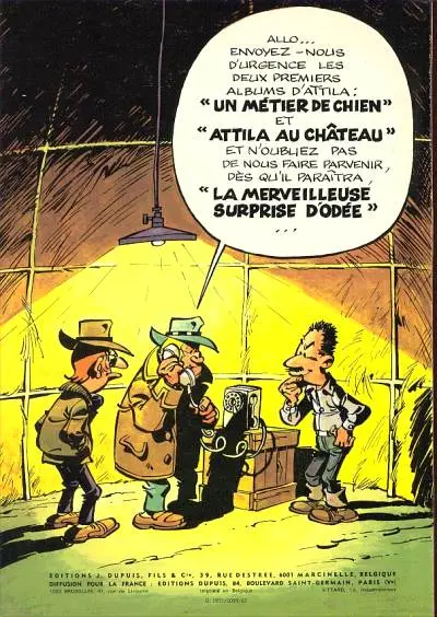 Verso de l'album Les aventures d'Attila Tome 3 Le mystère Z 14