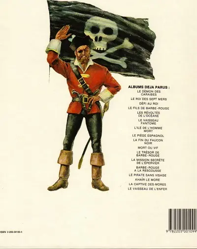 Verso de l'album Barbe-Rouge Tome 2 Le roi des sept mers