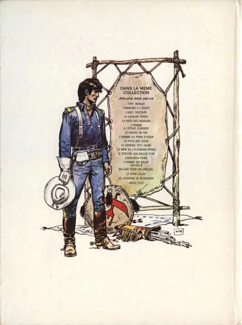 Verso de l'album Blueberry Tome 1 Fort Navajo
