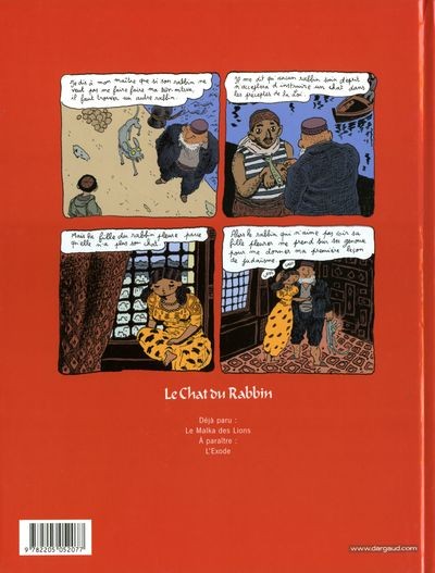 Verso de l'album Le Chat du Rabbin Tome 1 La Bar-Mitsva