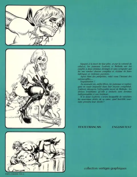 Verso de l'album Les aventures de Ludovic et Belinda Tome 2 Le Secret de Belinda