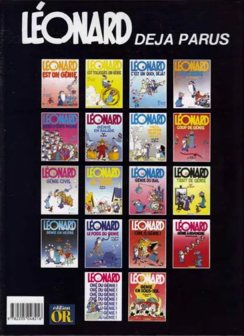 Verso de l'album Léonard Tome 10 La guerre des génies