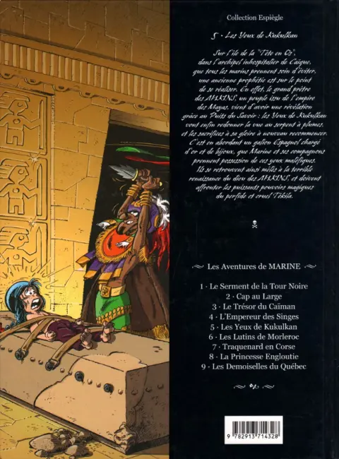Verso de l'album Marine Tome 5 Les Yeux de Kukulkan