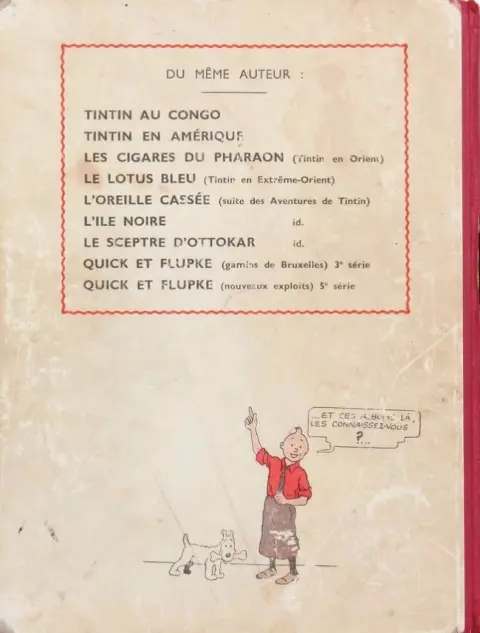 Verso de l'album Quick et Flupke - Gamins de Bruxelles 4e série