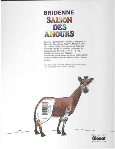 Verso de l'album Saison des amours Tome 1