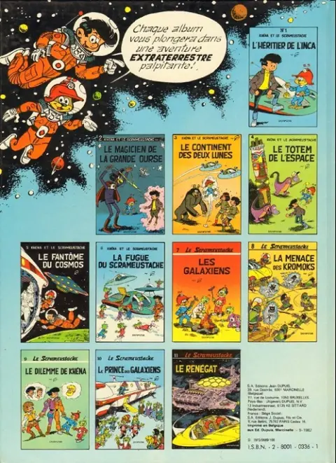 Verso de l'album Le Scrameustache Tome 1 L'héritier de l'Inca