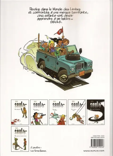 Verso de l'album Seuls Tome 6 La quatrième dimension et demie.