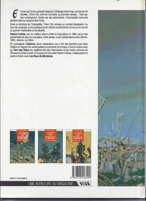 Verso de l'album Le Vent des Dieux Tome 2 Le ventre du dragon