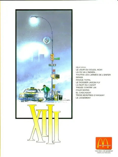 Verso de l'album XIII Tome 1 Le Jour du soleil noir