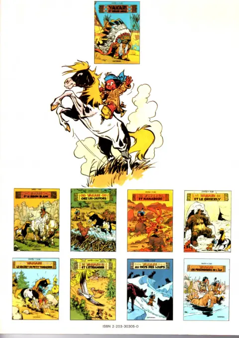 Verso de l'album Yakari Tome 5 Yakari et le Grizzly