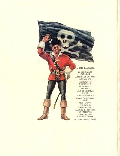 Verso de l'album Barbe-Rouge Tome 14 Le pirate sans visage