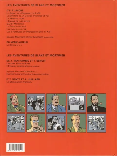 Verso de l'album Blake et Mortimer Tome 14 La Machination Voronov