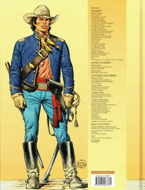 Verso de l'album La Jeunesse de Blueberry Tome 21 Le convoi des bannis