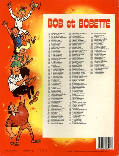 Verso de l'album Bob et Bobette Tome 219 Le miroir mirage