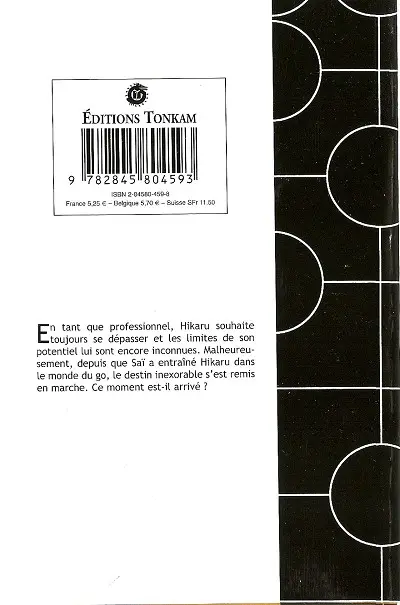 Verso de l'album Hikaru no go Tome 15 Adieu !