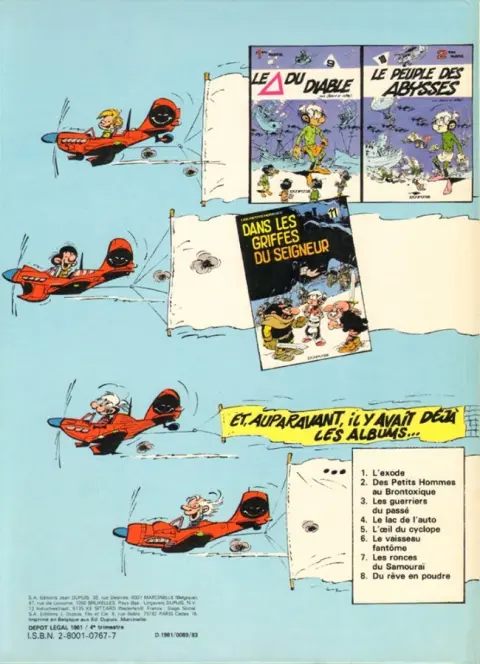 Verso de l'album Les Petits hommes Tome 12 Le guêpier