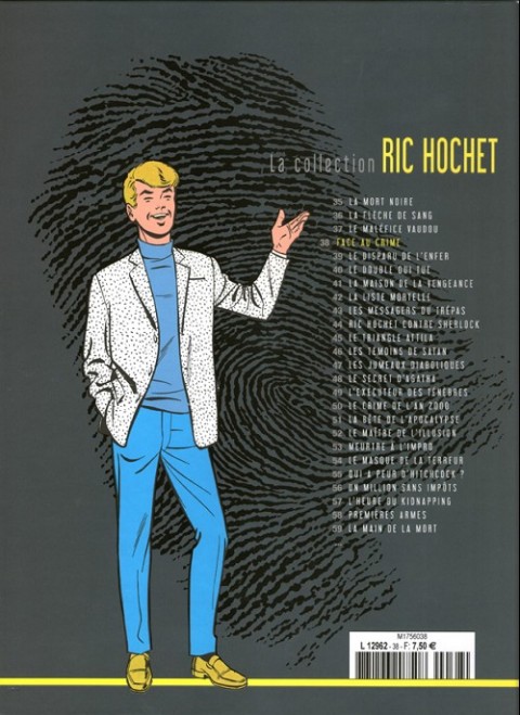 Verso de l'album Ric Hochet La collection Tome 38 Face au crime