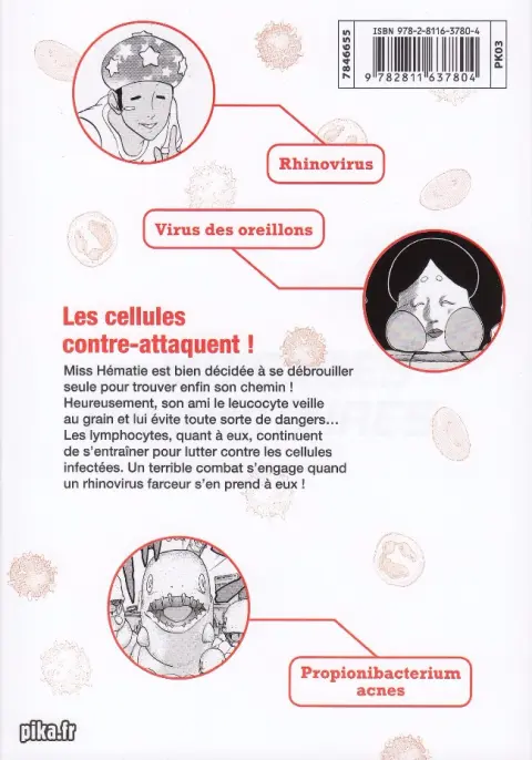 Verso de l'album Les Brigades immunitaires 3