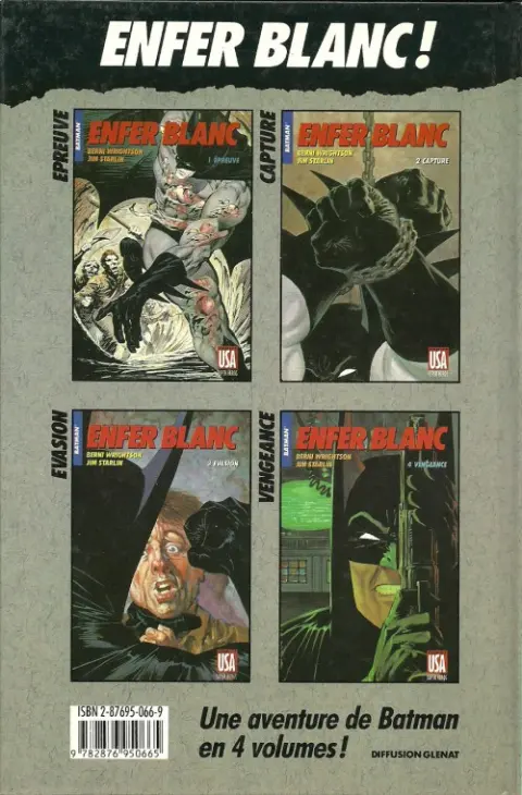 Verso de l'album Super Héros Tome 12 Batman : Enfer blanc 1/4 - Épreuve