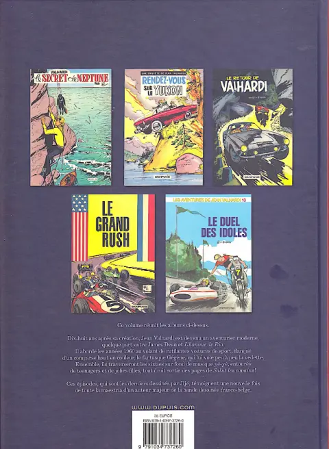 Verso de l'album Valhardi L'intégrale Tome 5 L'intégrale 1959-1965