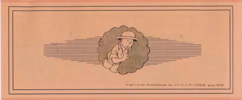 Verso de l'album Tintin Tintin au Liban