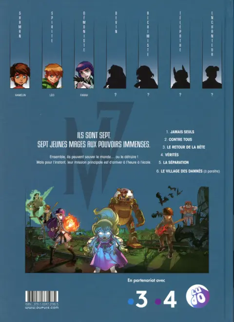 Verso de l'album Magic 7 1 Jamais seuls