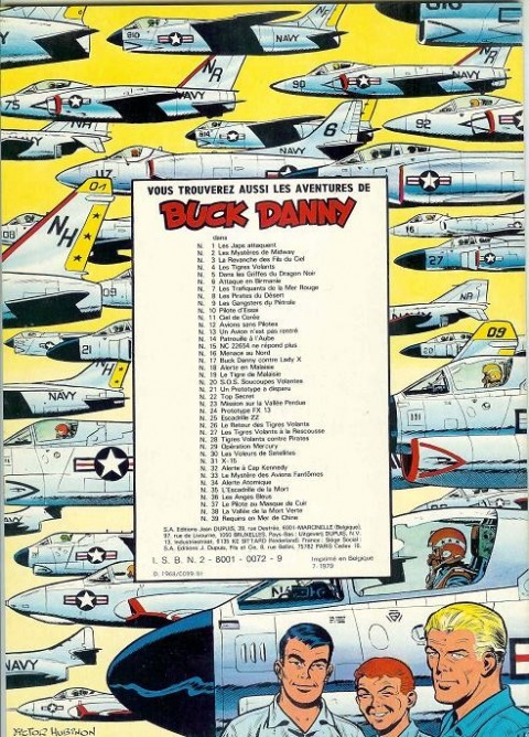 Verso de l'album Buck Danny Tome 35 L'escadrille de la mort