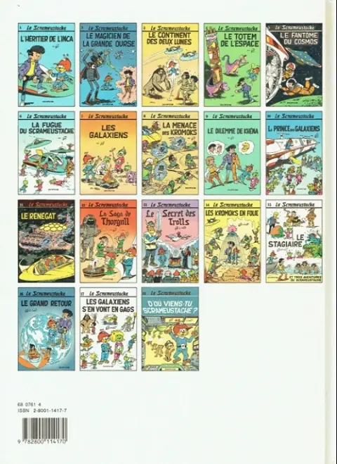 Verso de l'album Le Scrameustache Tome 15 Le stagiaire