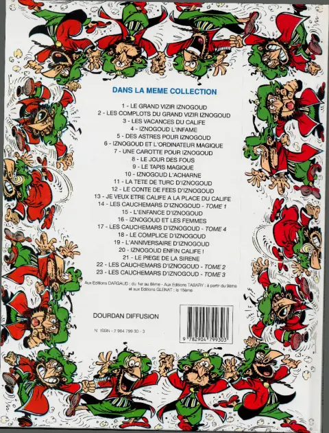 Verso de l'album Iznogoud Tome 22 Les cauchemars d'Iznogoud