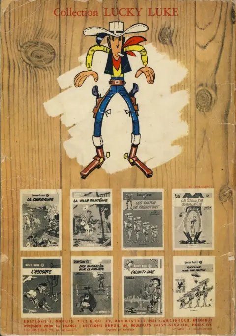 Verso de l'album Lucky Luke Tome 15 L'évasion des Dalton