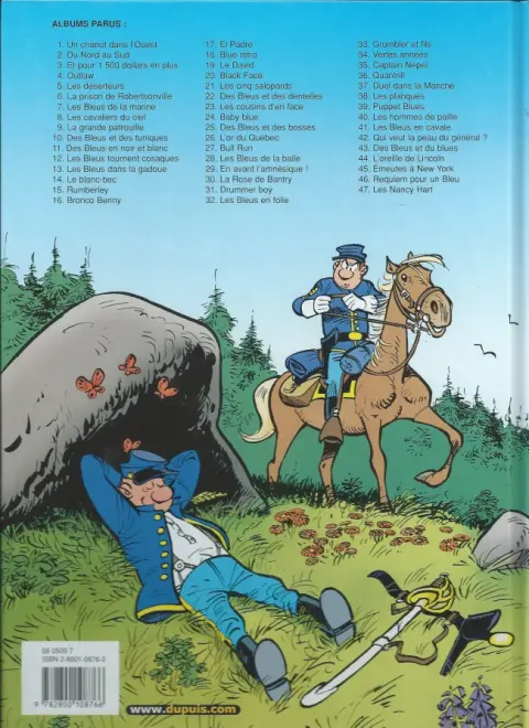 Verso de l'album Les Tuniques Bleues Tome 19 Le David