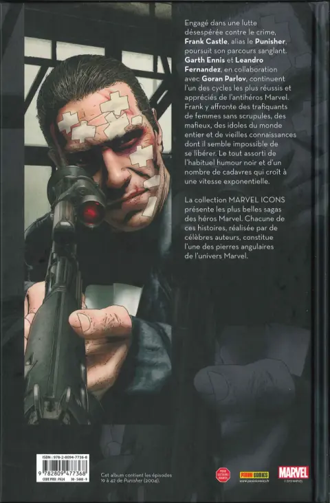 Verso de l'album Punisher Max Tome 2