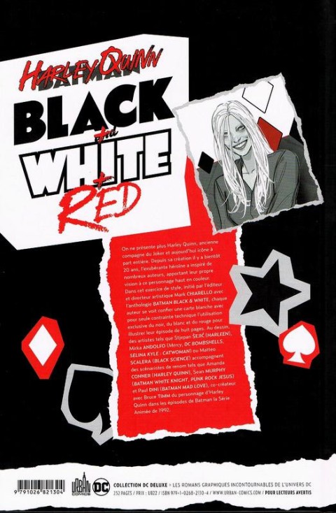 Verso de l'album Harley Quinn - Black + White + Red