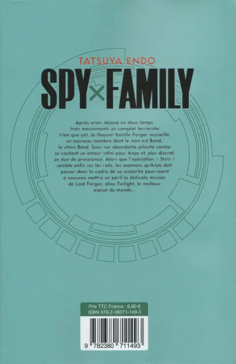 Verso de l'album Spy x Family 5