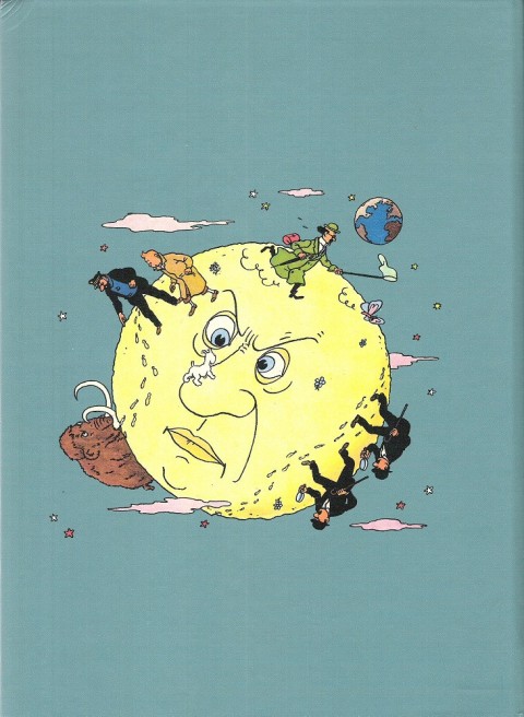 Verso de l'album Tintin On a marché sur la Lune