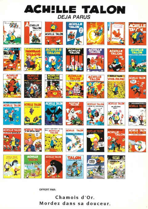 Verso de l'album Achille Talon Tome 8 Achille Talon méprise l'obstacle