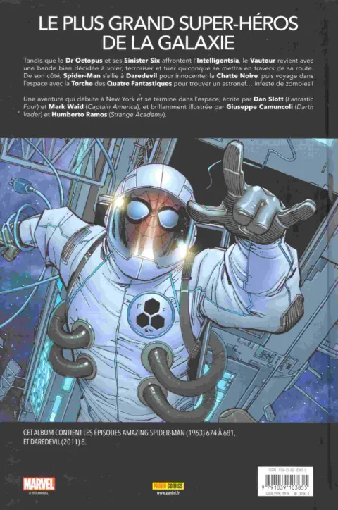 Verso de l'album Spider-Man Tome 4 Naviguer à vue