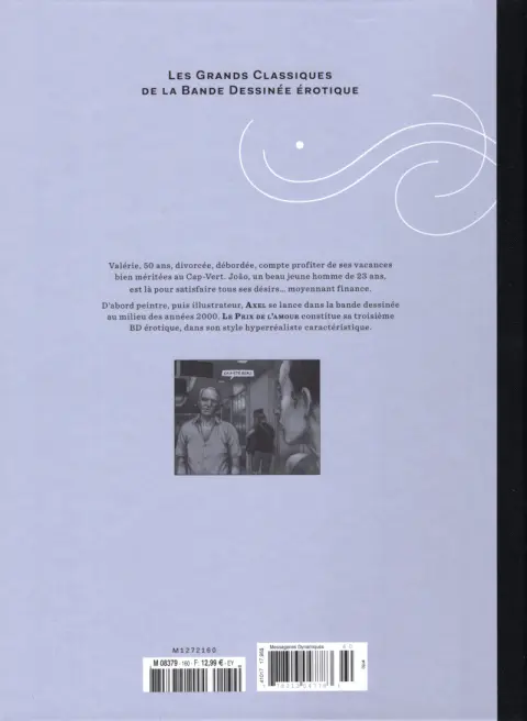 Verso de l'album Les Grands Classiques de la Bande Dessinée Érotique - La Collection Tome 160 Le prix de l'amour