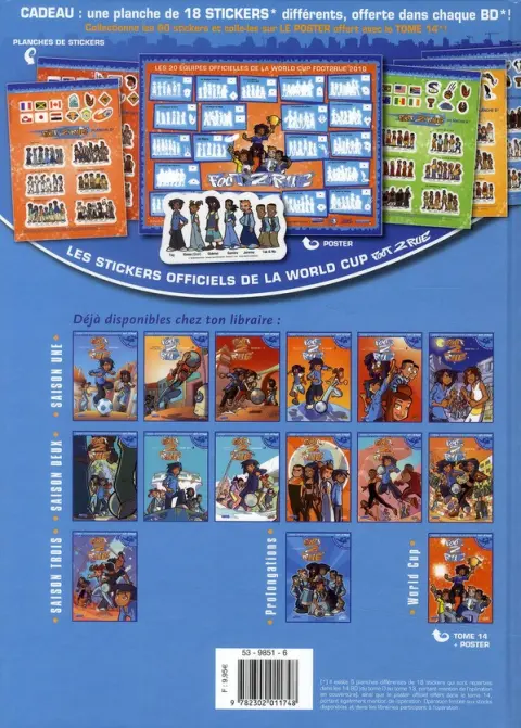 Verso de l'album Foot 2 rue Tome 7 Les nouveaux bleus
