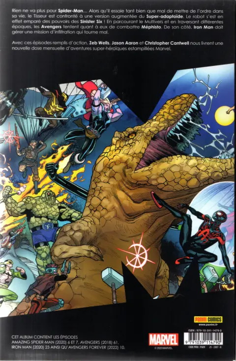 Verso de l'album Marvel Comics Tome 16