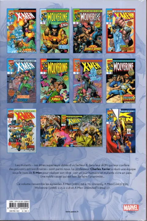 Verso de l'album X-Men L'intégrale Tome 51 1997 (III)