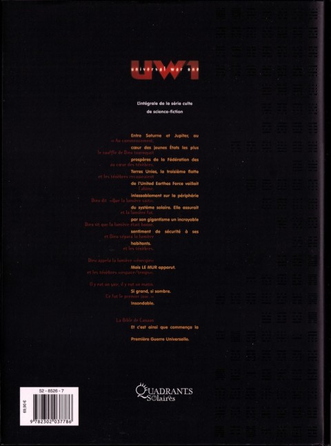 Verso de l'album Universal War One L'intégrale